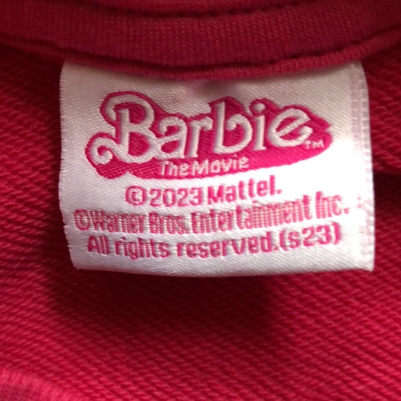 Barbie sweater is M. Is new without tags never worn. - Picture 2 of 2